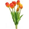 - Mazzo tulipani finti in gomma 39 cm arancio 7pz