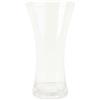 Vaso in vetro trasparente Ø12xH26 cm bianco