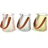 Vaso in vetro colorato appendibile Ø 13xH16 cm assortito