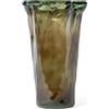 Vaso vitro in vetro scatola avana Ø21,5xH35 cm verdone