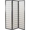 Paravento carta di riso a 3 ante nero 45xh180 cm