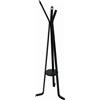 Appendiabiti a stelo in legno 3 braccia 50x170 cm nero