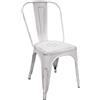 Sedia in ferro New Bristol bianco antico