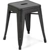 Sgabello in ferro New Bristol nero 38x38x45 cm