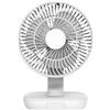 Varie Ventilatore da tavolo a batteria Ø 20 cm Bianco