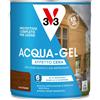 Smalto ad acqua gel protettivo per legno V33 castagno 2,5 l