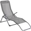 Lettino prendisole Pando Grigio 140x61x57-96,5 cm grigio