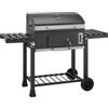 JamestownGrill Barbecue a carbonella Jamestown Jaxon nero griglia 70x46cm