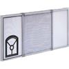 Zanzariera estensibile con gattaiola Irs 70x50 cm argento