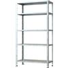 Scaffale in metallo zincato Crosser 5 ripiani 90x40x172 cm 50 kg/ripiano