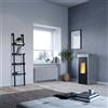 Stufa a pellet ventilata ermetica Invicta Teramo Plus 17,2 kW grigio