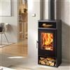 Pandero Stufa a legna con presa d`aria esterna Asti Scaldapiatti 5 Ecodesign 7,6 kw