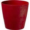 Plastecnic Vaso per piante in plastica riciclataSwingmood 20 cm rosso