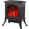 Caminetto elettrico Caminò Jr effetto fiamma 2 potenze 1500W nero