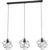 Eglo Lampada a sospensione Eglo Straiton 3 luci Nero E27 60 W
