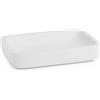 Portasapone bagno Ylenia in resina bianco matt