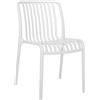 Sedia in polipropilene 55x41x77cm bianco
