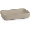 Portasapone bagno Ylenia in resina tortora chiaro matt