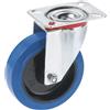 Ruota in gomma blu p/ 200 kg