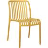 Sedia in polipropilene 55x41x77cm ocra