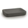 Portasapone bagno Ylenia in resina gun metal