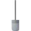 Portascopino in ceramica Rock grigio
