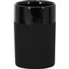 Bicchiere bagno in ceramica Olivia nera