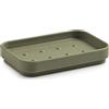 Portasapone bagno Seventy in resine termoplastiche Ekoplà verde salvia