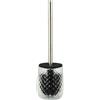 Portascopino in vetro Diamond trasparente