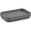 Portasapone bagno Seventy in resine termoplastiche grigio matt