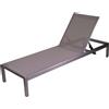 - Lettino in alluminio Seattle 197x64x30 cm grigio