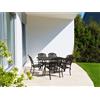 Tavolo da giardino Maryland in alluminio bronzo 6 posti