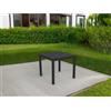 Tavolo da giardino Sullivan in alluminio antracite 80x80x75 cm