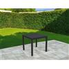 Tavolo da giardino Sullivan in alluminio antracite 70x70x75 cm