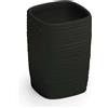 Portaspazzolini bagno Kelly in ceramica nero