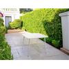 Tavolo da giardino quadrato Rovigo in metallo bianco 80x80x72 cm