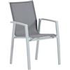 Sedia da giardino impilabile Dover in alluminio bianco 61x57x89 cm