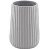 Portaspazzolini bagno Marika in ceramica grigio