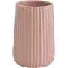 Portaspazzolini bagno Marika in ceramica rosa