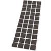 Confezione feltrini quadrati 20x20 mm marrone 44 pz