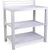 Armadio da esterno basso in alluminio bianco 90x56x100 cm