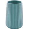 Portaspazzolini bagno Marika in ceramica azzurro polvere