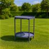 Tavolo da giardino tondo in metallo grigio Ø 40 cm H 50 cm