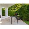 Tavolo da giardino Loki in metallo antracite 80x80x74 cm