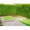 Tavolo da giardino Loki in metallo bianco 80x80x74 cm