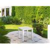 Tavolo da giardino quadrato Alma in alluminio bianco 35x35x42 cm