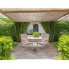 Salotto da giardino Benicia in alluminio crema 2 posti