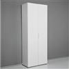 Armadio multiuso 5 vani 181x69x36 cm bianco