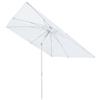 Ombrellone da giardino a palo centrale Arkansas 2,1x2,1 m H 2,4 m bianco