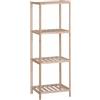 Scaffale in legno di abete 4 ripiani 35x30x100 cm